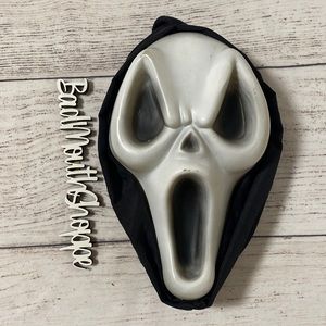 Vintage Halloween Ghostface Scream Halloween Horror Light Up Mask Decor Plaque